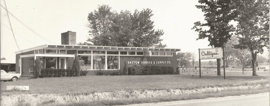 Easton's Culligan historic building picture from 1960