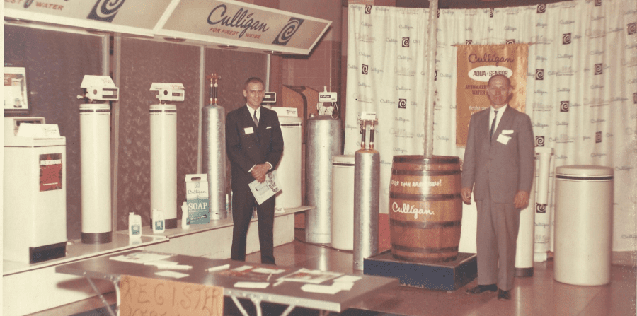 Historic picture of Ewin Easton at a home show in 1967